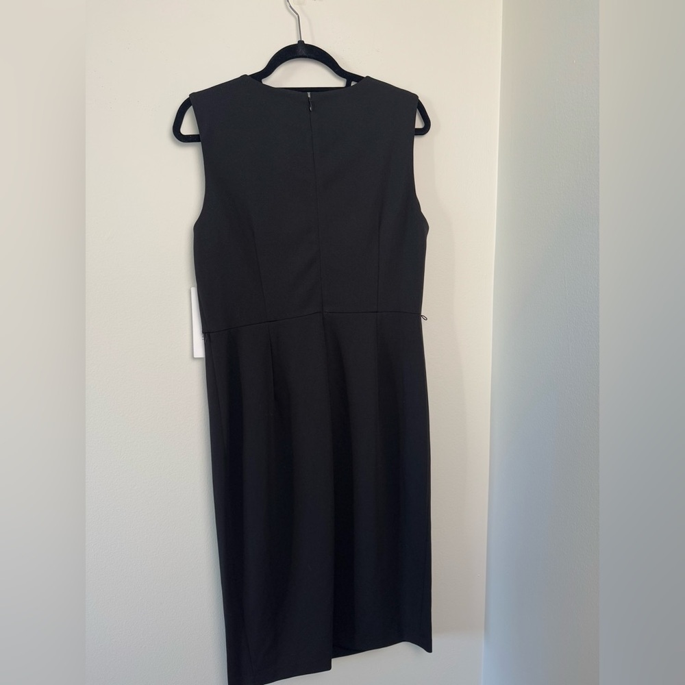 Calvin Klein Black Golden Faux Button Accent Sheath Dress, size 12 (new) - Picture 5 of 6